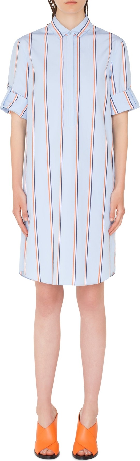 Akris Punto Stripe Cotton Shirtdress