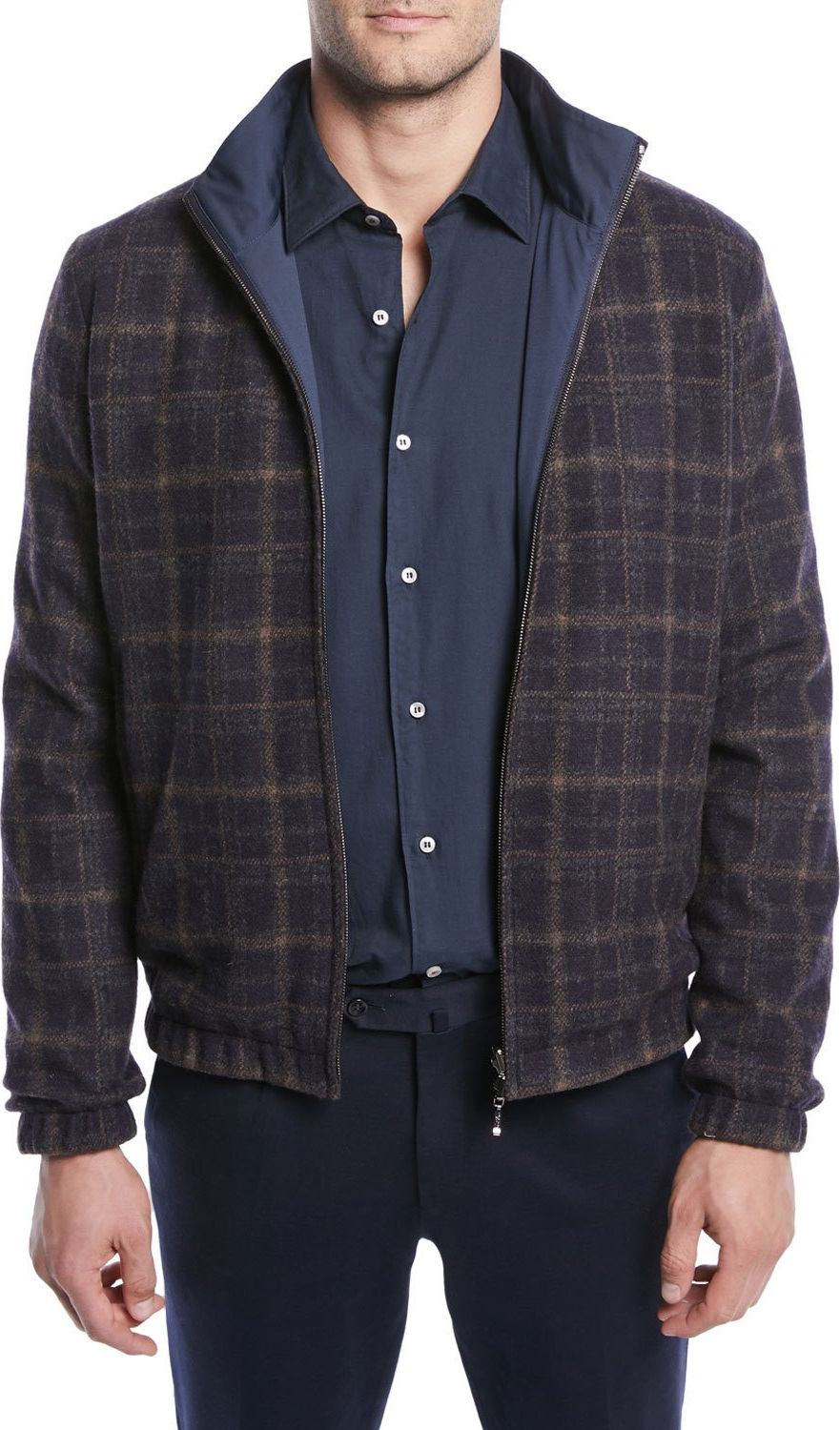 Loro Piana Men's Duo Reversible Bomber Jacket