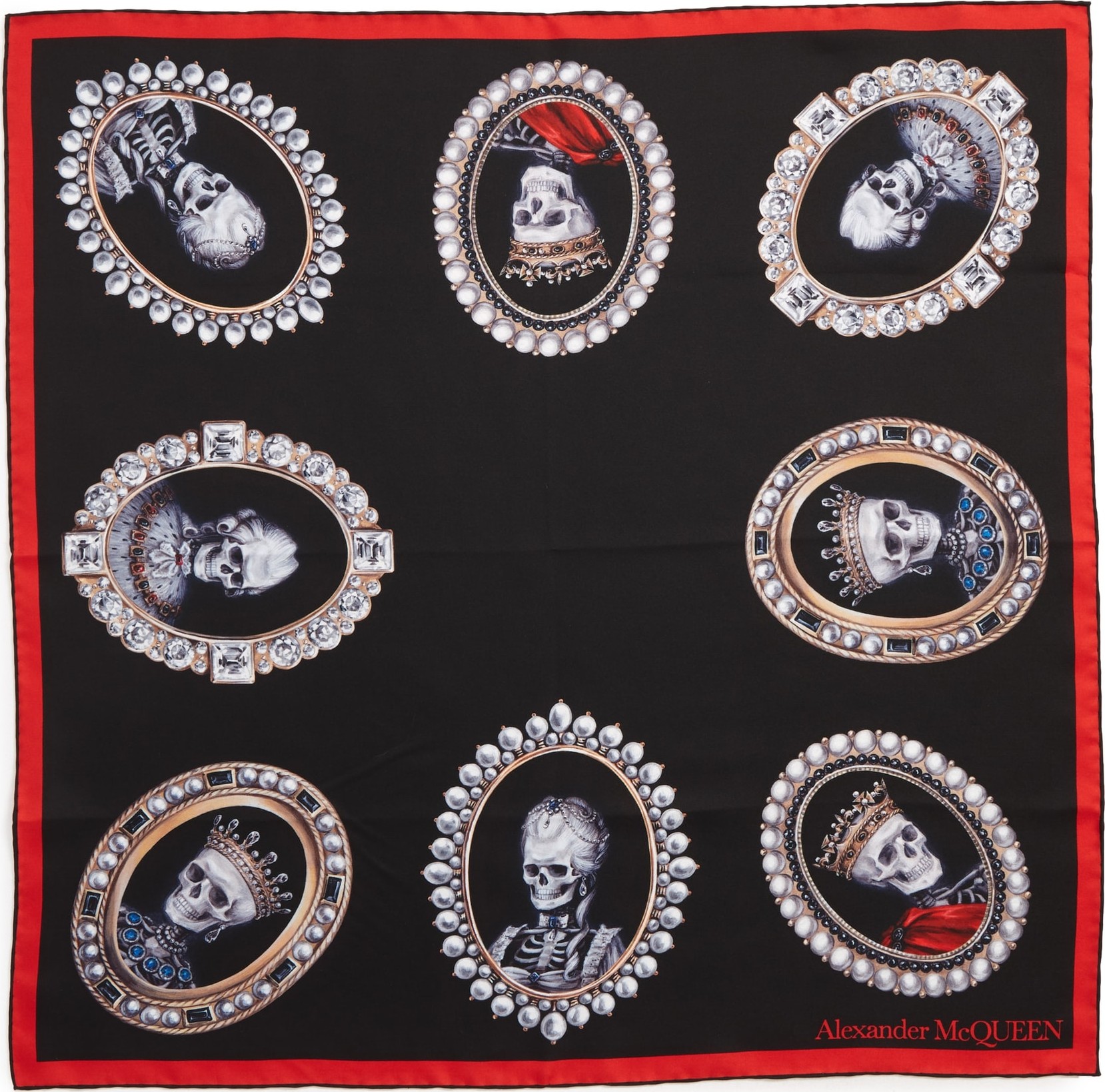 Alexander McQueen King & Queen Silk Bandana