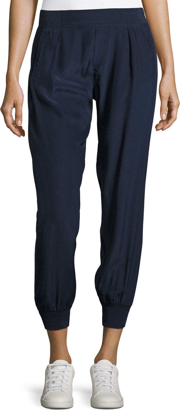 ATM Anthony Thomas Melillo Cropped Pants W/ Elastic Cuffs