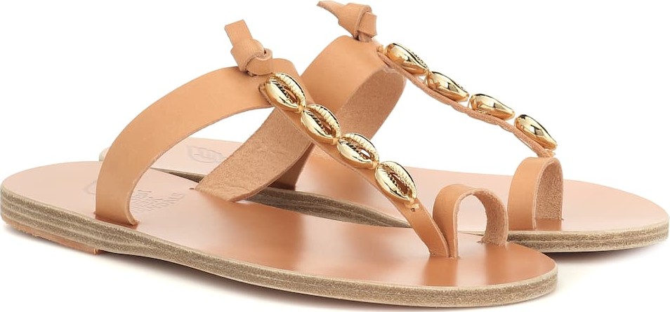 Ancient Greek Sandals Iris Shells leather sandals