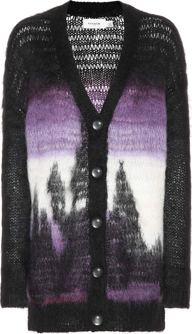 COACH Mohair and wool-blend cardigan