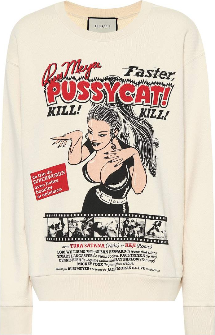 Gucci Printed cotton sweatshirt