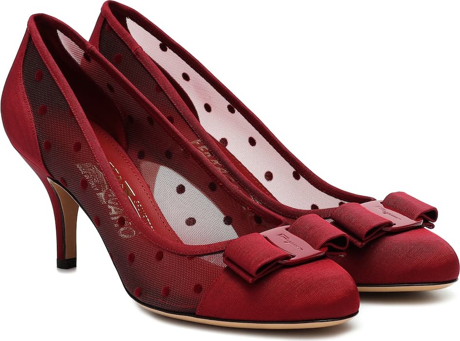Salvatore Ferragamo Carla 70 polka-dot pumps