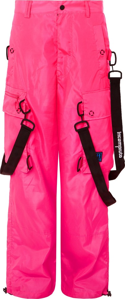 Off White Wide-Leg Logo-Detailed Ripstop Cargo Trousers