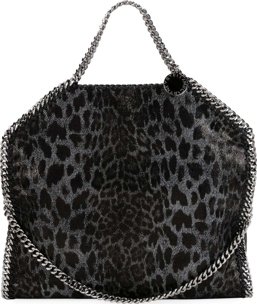 Stella McCartney Falabella 3-Chain Leopard Tote Bag