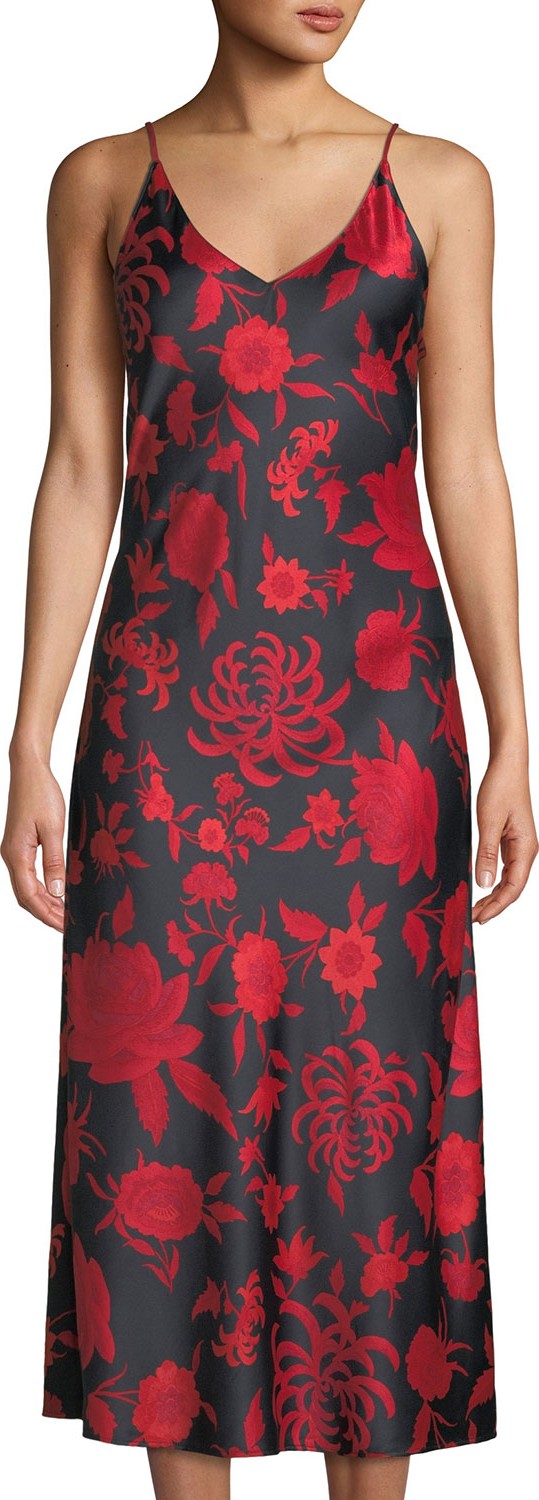 Natori Japonisme Floral-Print Nightgown