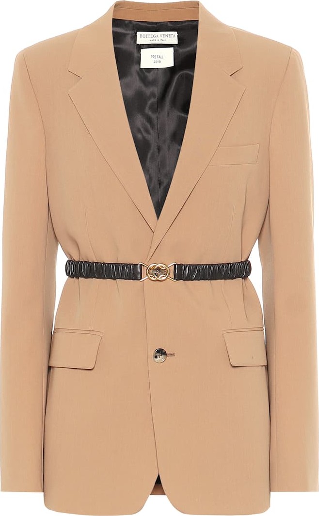 Bottega Veneta Belted wool-gabardine blazer