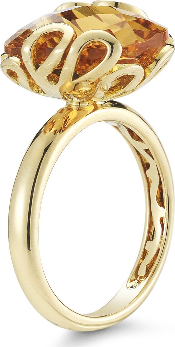 Miseno 18k Gold Sea Leaf Citrine Ring