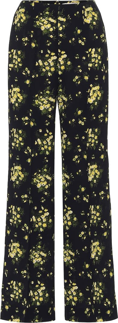 Emilia Wickstead Hulline stretch-crêpe wide-leg pants