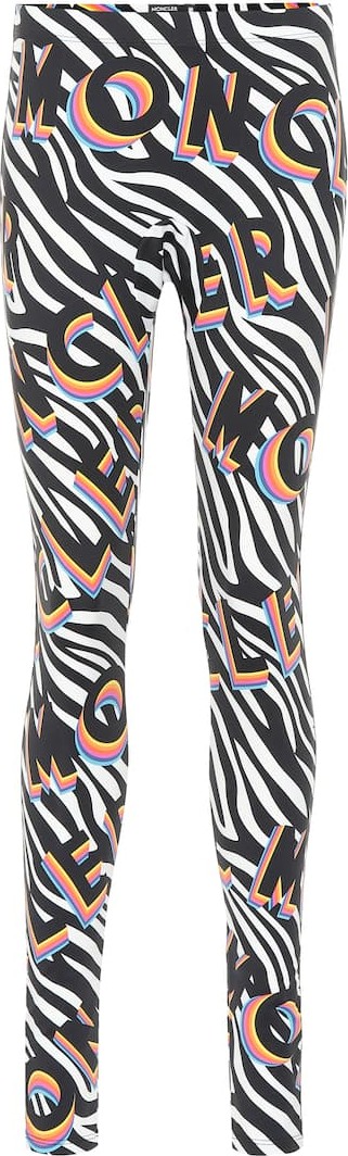 Moncler Genius 0 MONCLER RICHARD QUINN zebra-print leggings