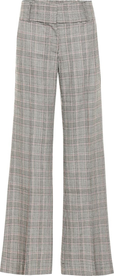 FRAME DENIM Metropolitan checked wide-leg pants