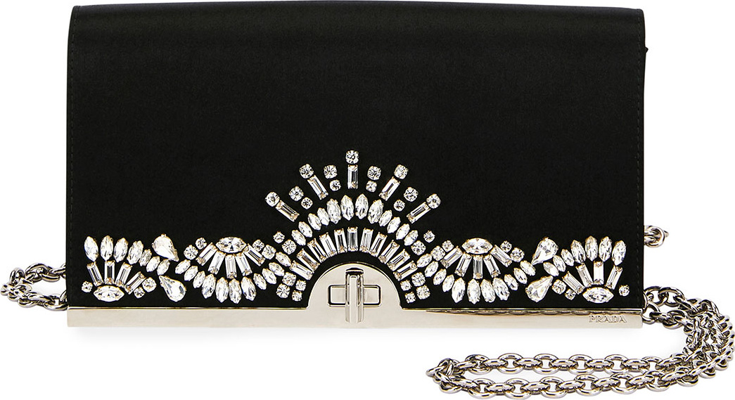 Prada Embroidered Clutch