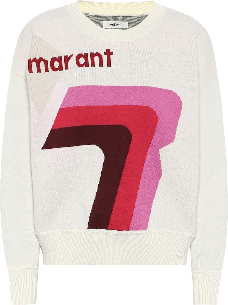 Isabel Marant Etoile Klero logo cotton-blend sweater