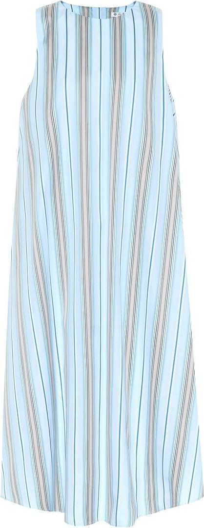 Loro Piana Striped cotton midi dress