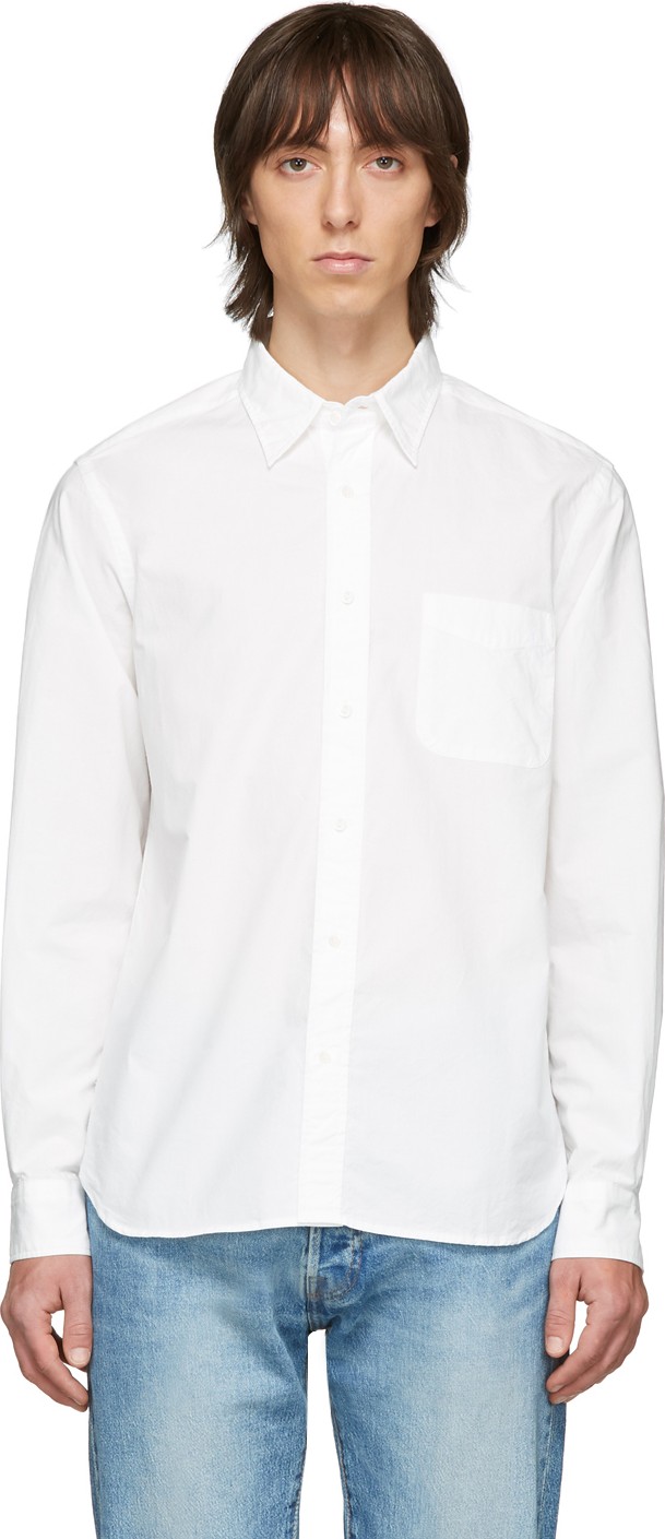 Beams Plus White Poplin Shirt