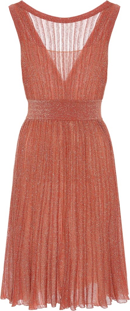 Missoni Metallic-knit dress