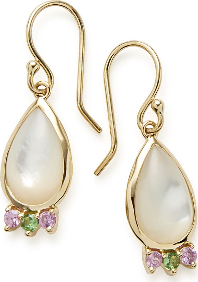 IPPOLITA Prisma Teardrop Cabochon Earrings in Mother-of-Pearl