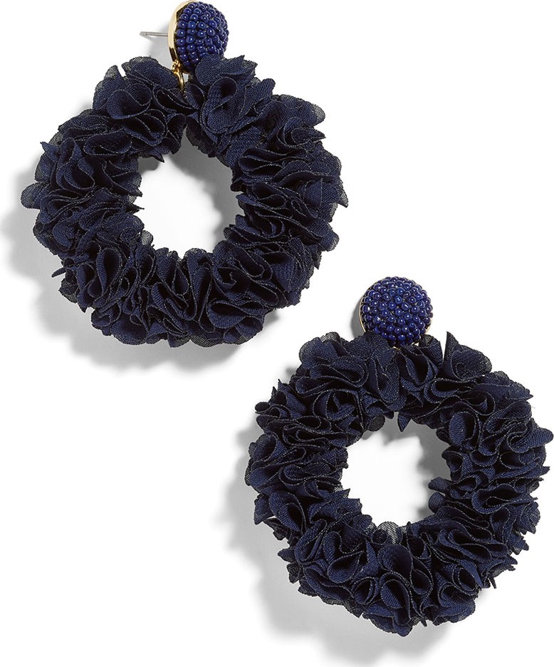 BAUBLEBAR Camellia Flower Hoop Earrings