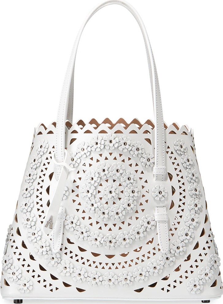 Alaïa Mina Small Vienne Flower Lux Tote Bag