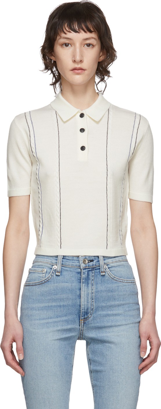 Rag & Bone Off-White Jamie Polo Rag & Bone Off-White Jamie Polo
