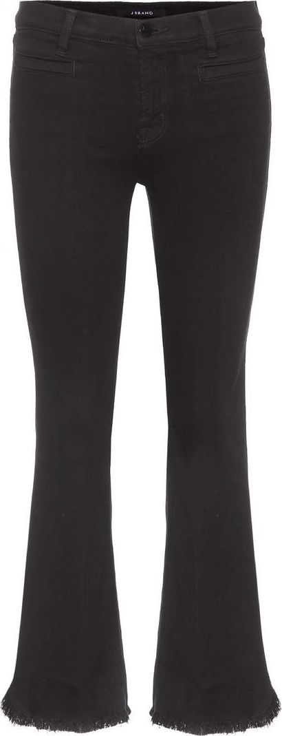 J BRAND Crop Flare mid-rise jeans