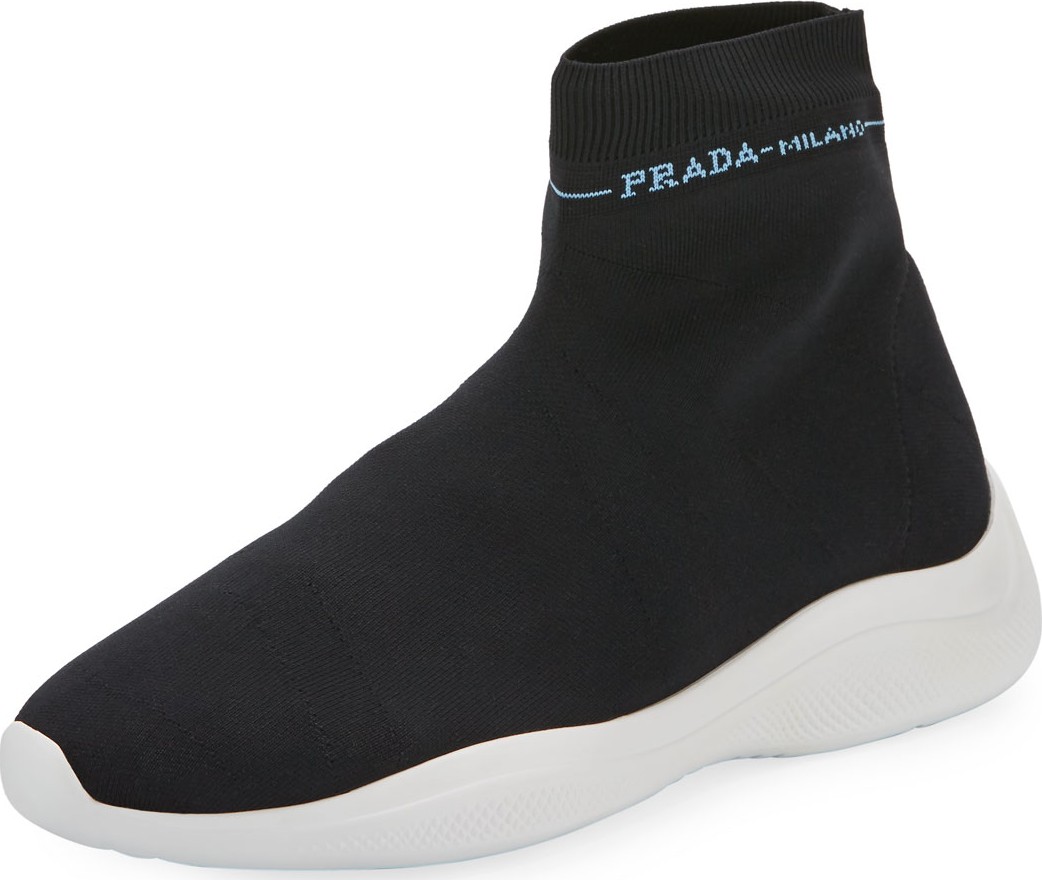 Prada Knit Sock Trainer Sneakers