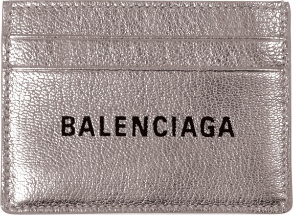 Balenciaga Everyday Metallic Leather Card Case