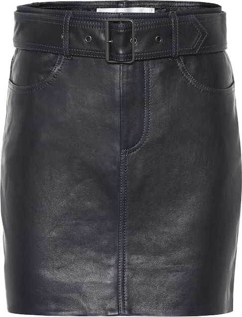 VICTORIA, VICTORIA BECKHAM Leather miniskirt