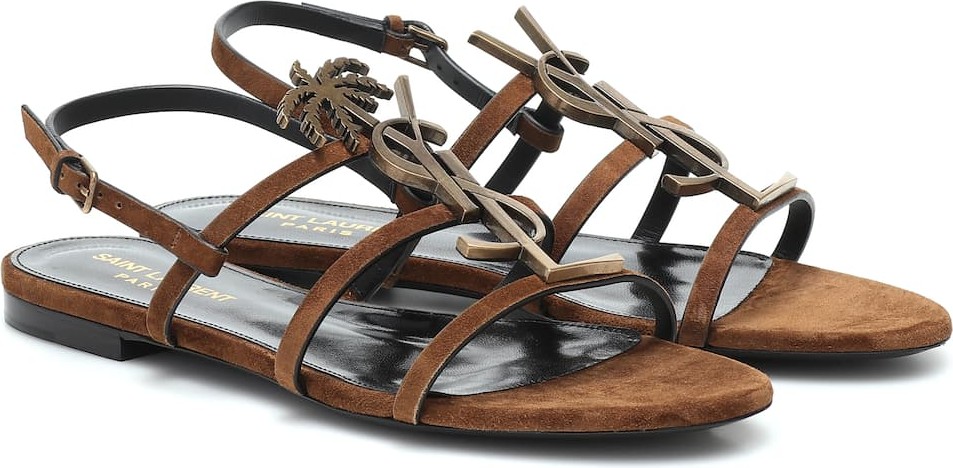 Saint Laurent Cassandra 05 suede sandals