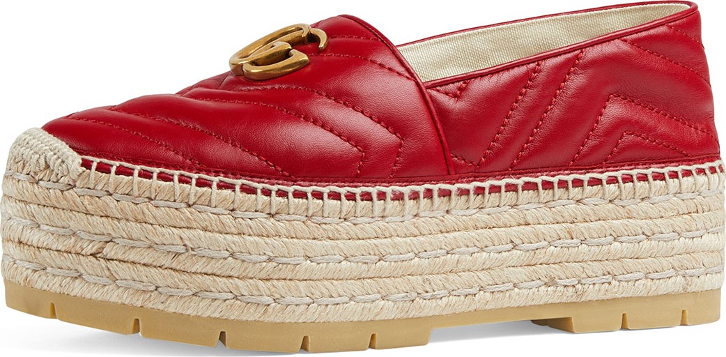 Gucci Quilted Platform Espadrilles