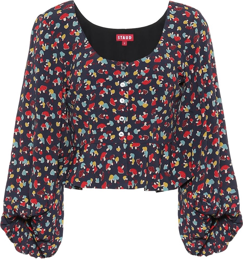 Staud Elena printed top