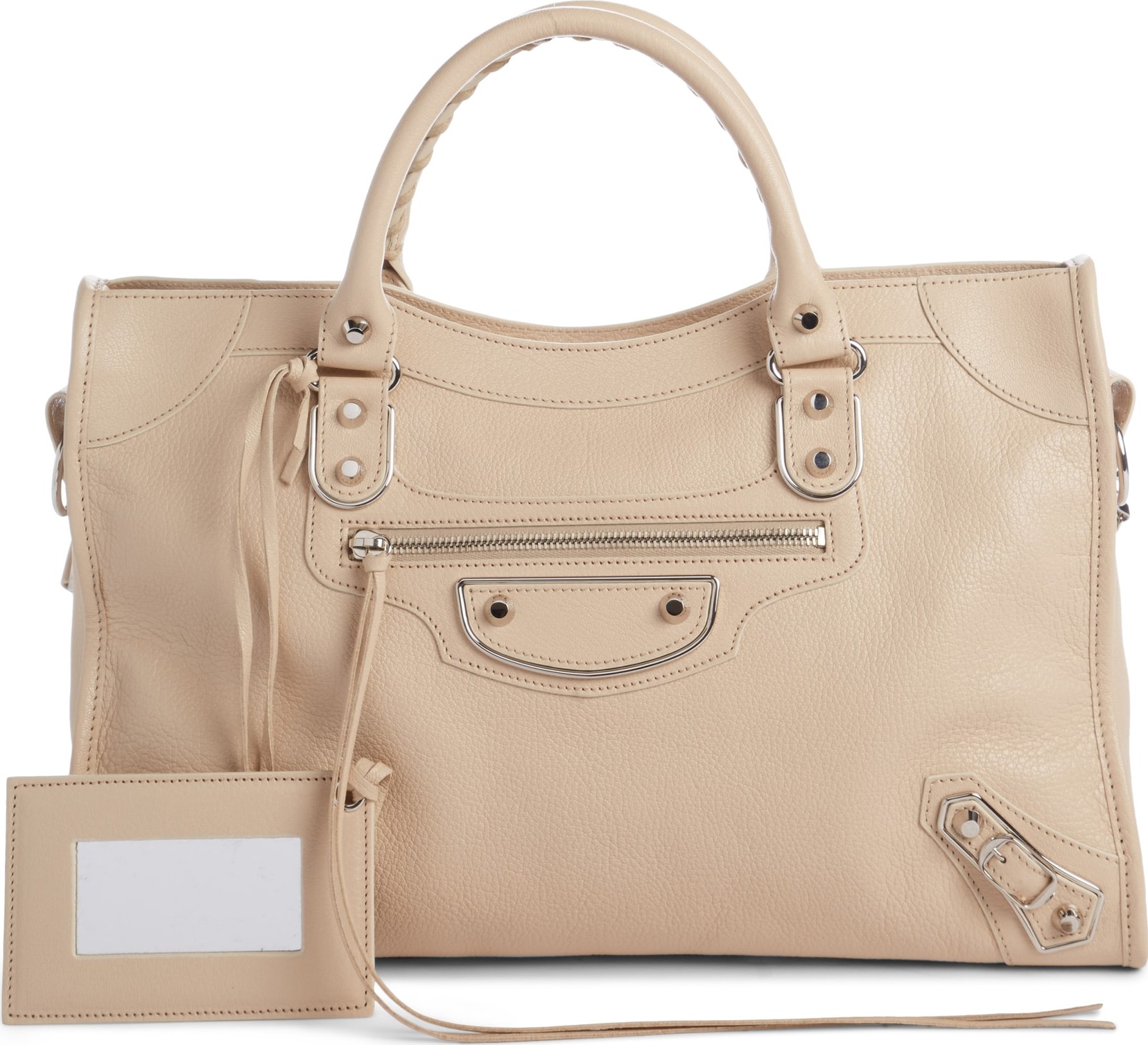 Balenciaga Small Classic Metallic Edge City Leather Tote