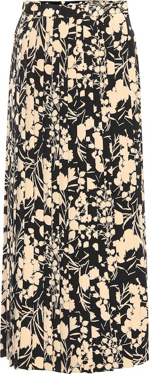 THE ROW Lawrence printed silk midi skirt