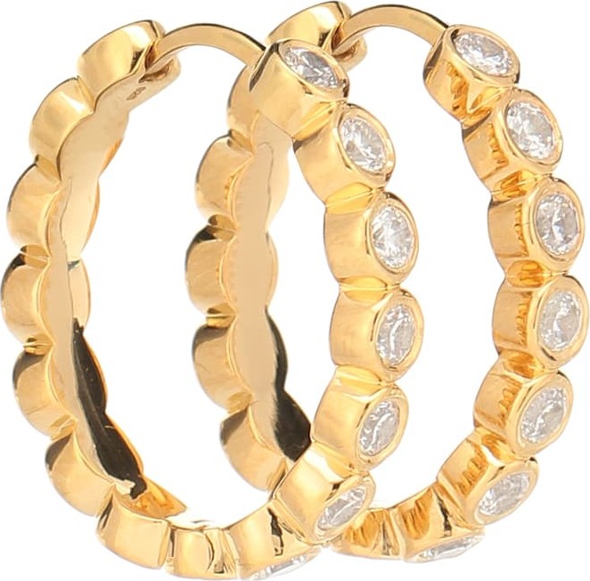 Theodora Warre Medium gold-plated hoop earrings