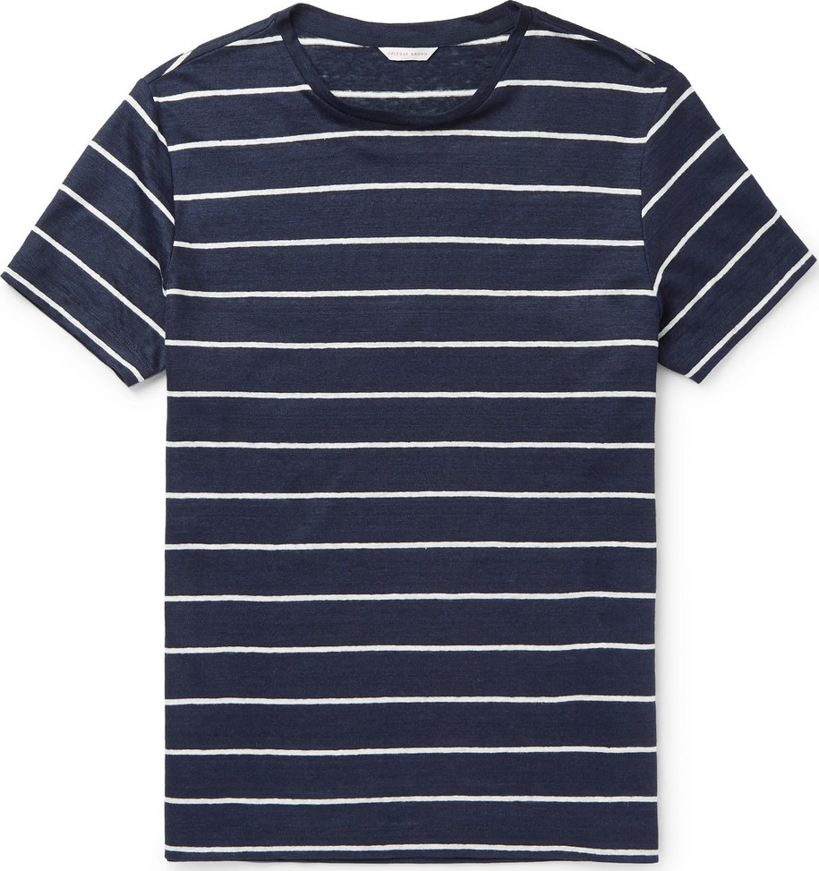 Orlebar Brown Sammy Striped Linen-Jersey T-Shirt