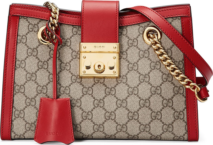 Gucci Padlock Small GG Supreme Canvas Shoulder Bag