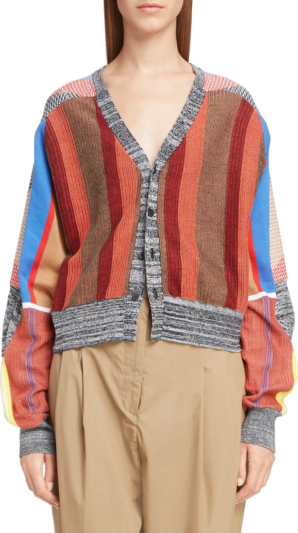 Toga Jacquard Knit Cardigan