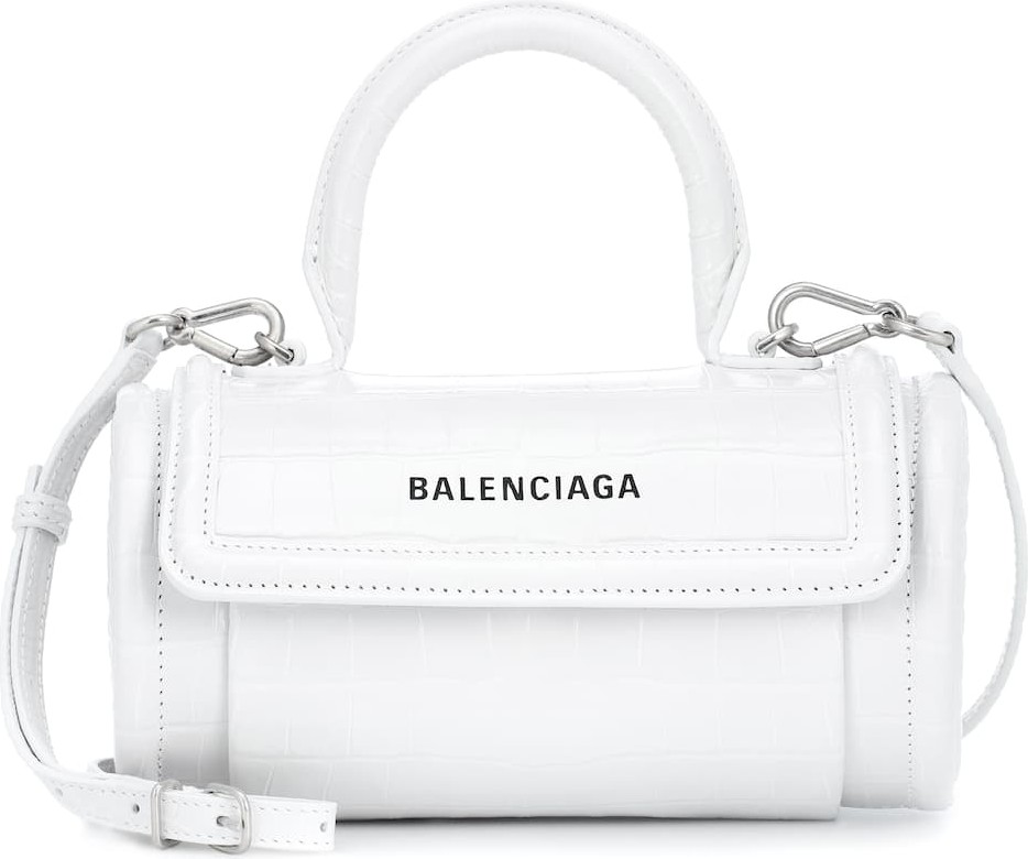Balenciaga Barrel leather shoulder bag