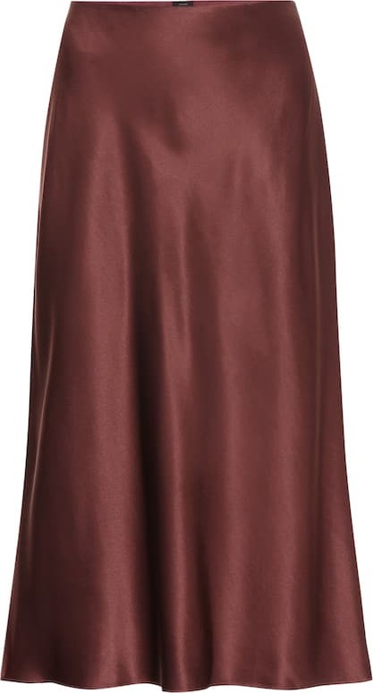 Joseph Frances silk-satin midi skirt