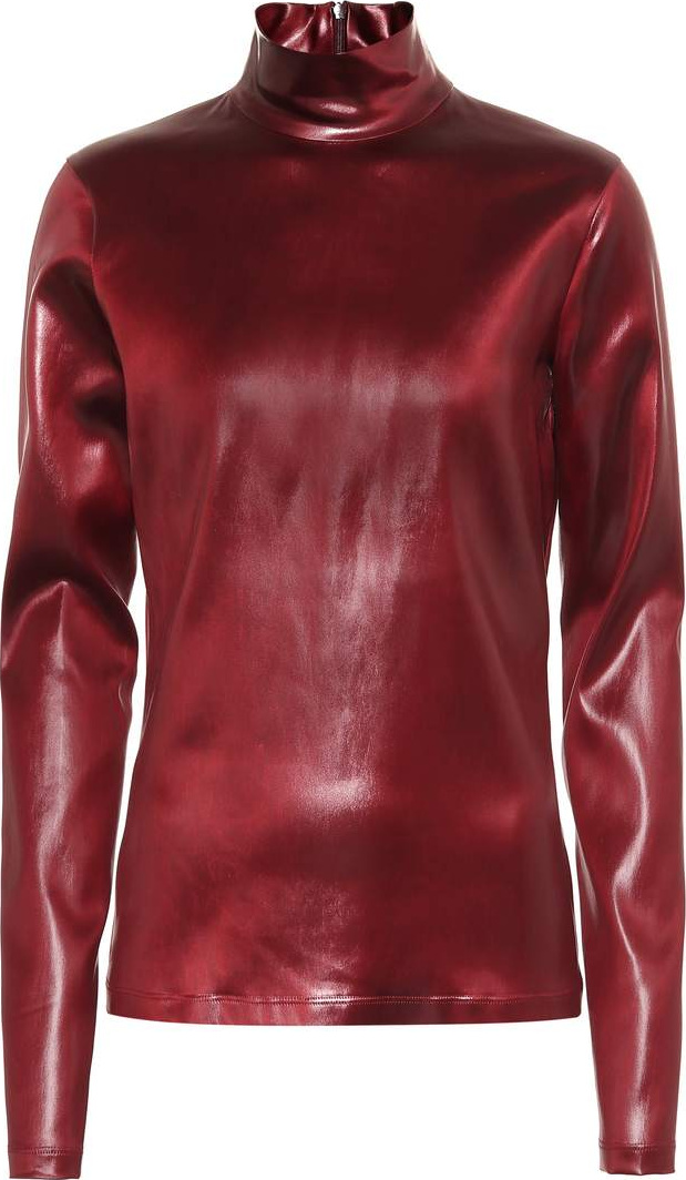 Givenchy Faux leather top