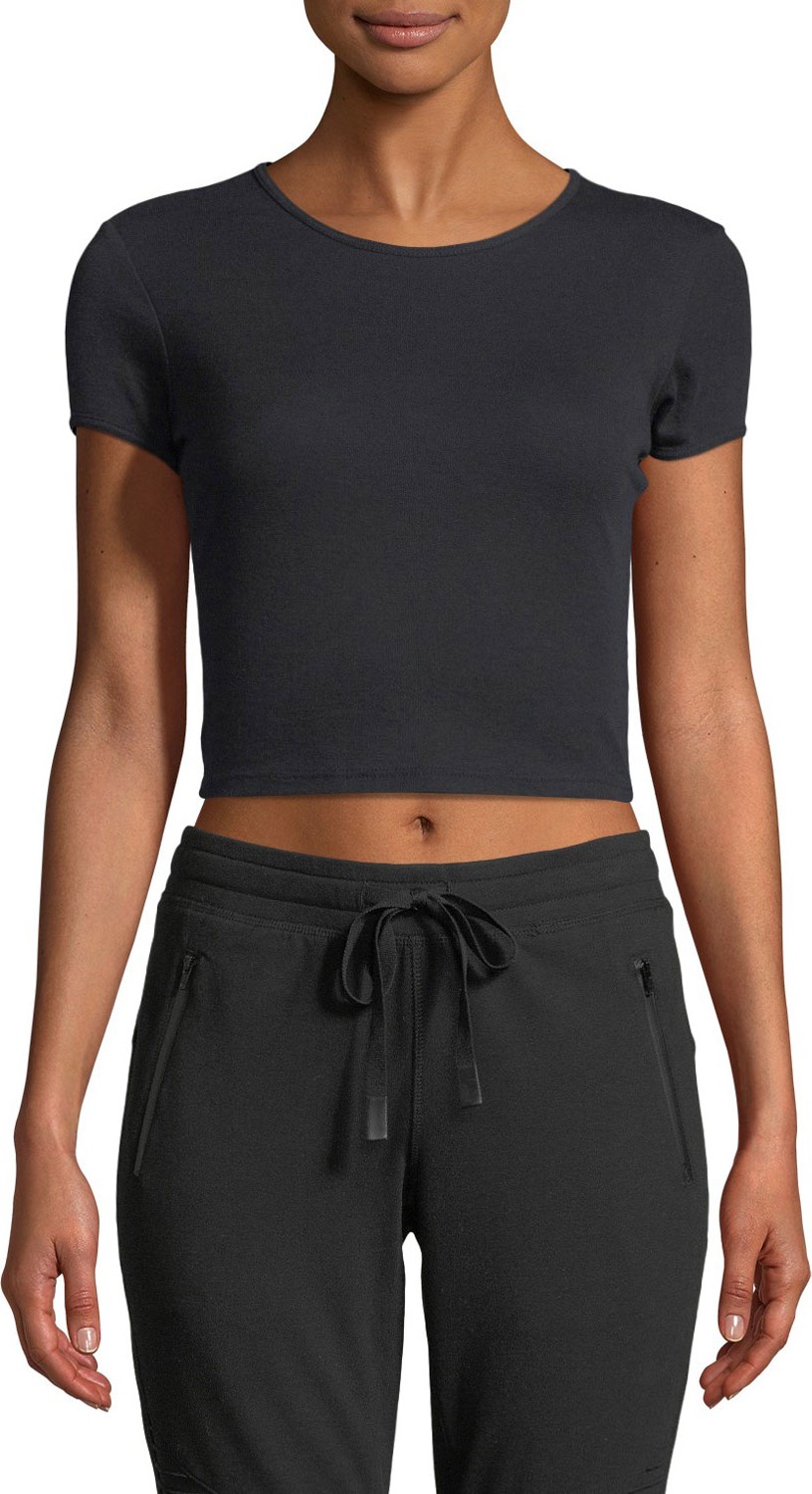 Alo Yoga Crewneck Short-Sleeve Baby Tee