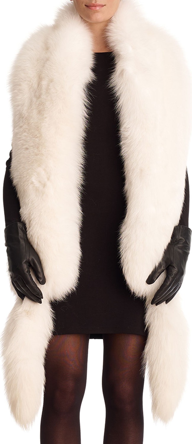 Gorski Fox Fur Boa with Detachable Tails