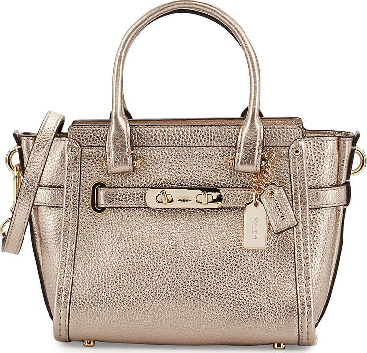 COACH Swagger 21 Leather Satchel Bag