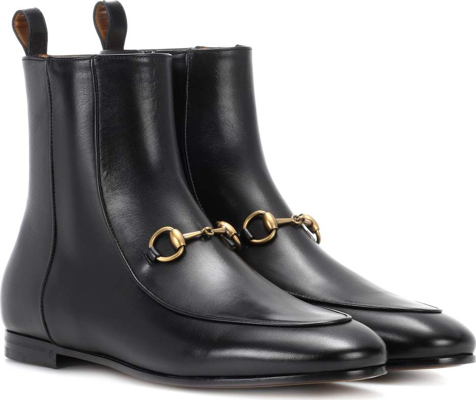 Gucci Jordaan leather ankle boots