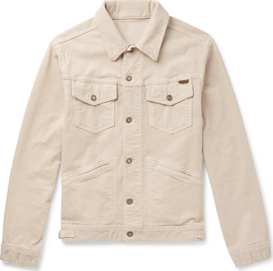 TOM FORD Washed Stretch-Cotton Corduroy Jacket