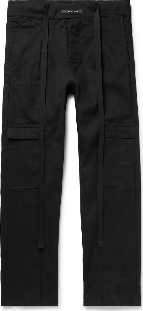 Fear of God Belted Pleated Cotton-Twill Cargo Trousers