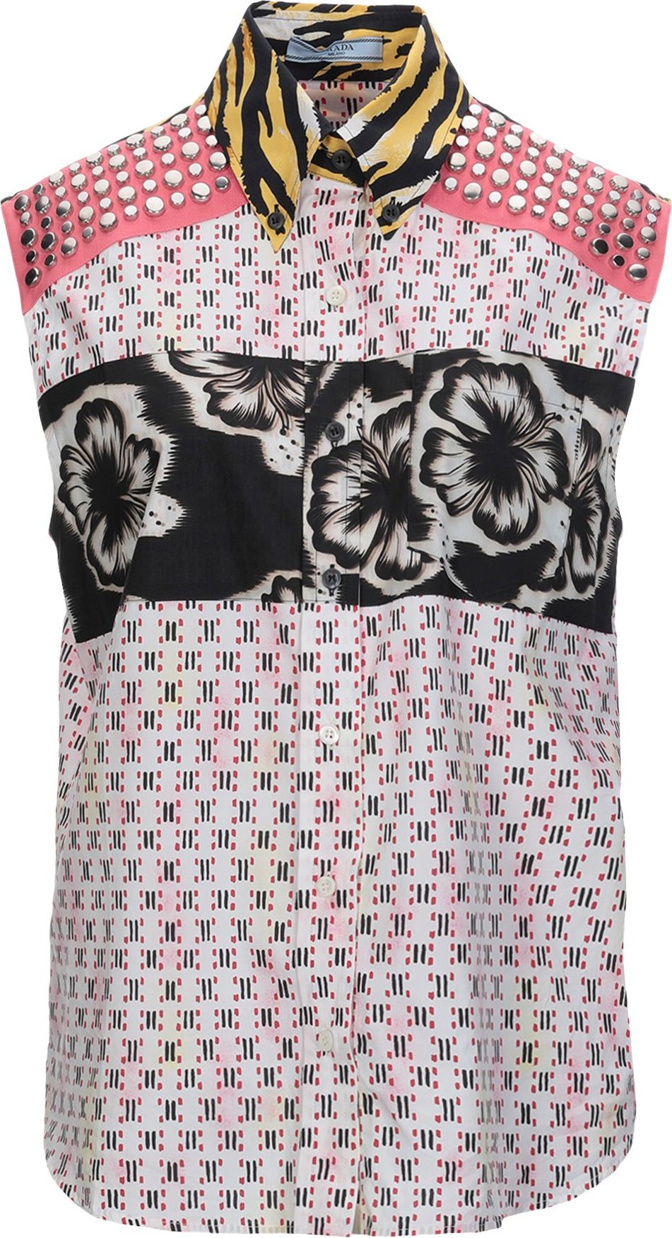 Prada Patterned Shirts & Blouses