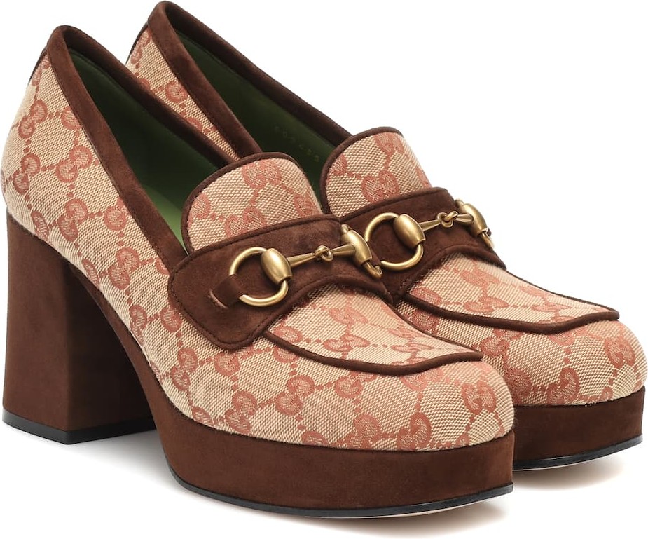 Gucci Horsebit Original GG loafer pumps