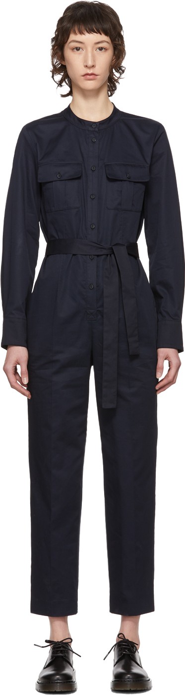 A.P.C. Navy Eleonore Jumpsuit